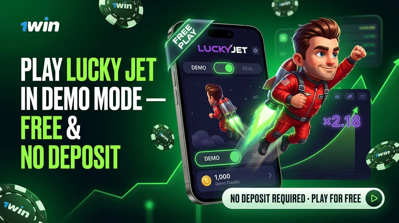 1Win پر Lucky Jet ڈیمو موڈ